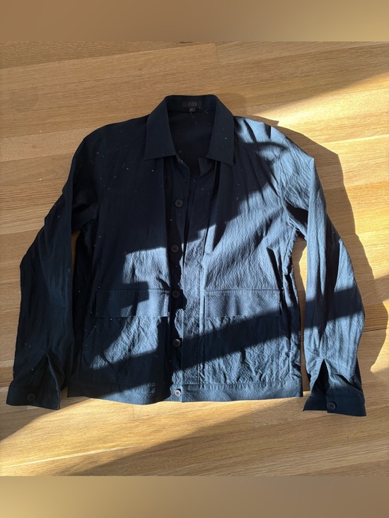 COS Other - COS Dark Navy Button-Front Lightweight Shirt Jacket